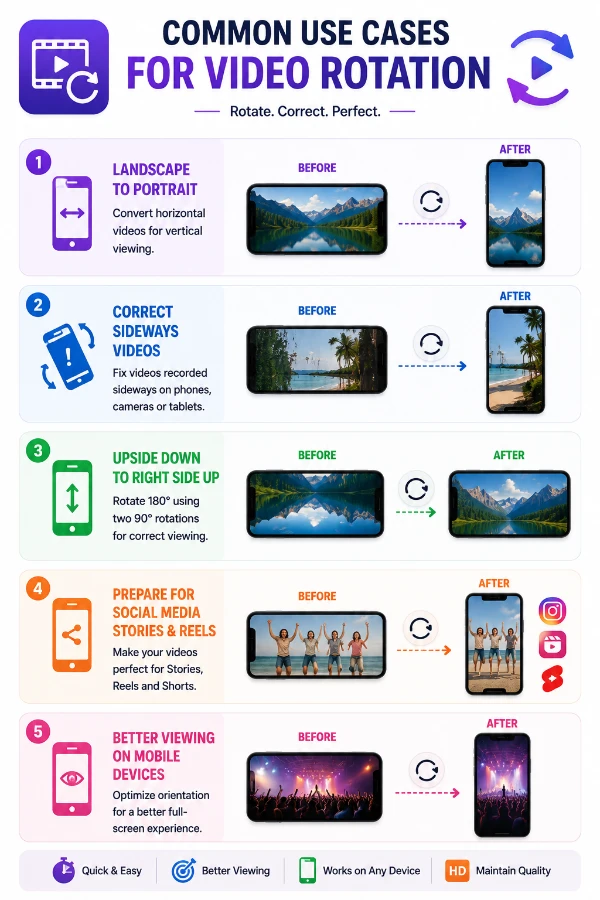 Common video orientation problems