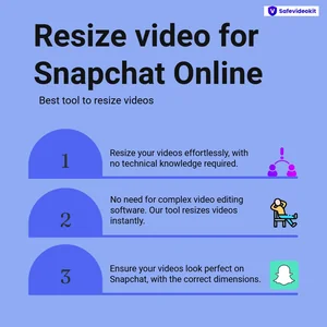 Resize video for Snapchat Online