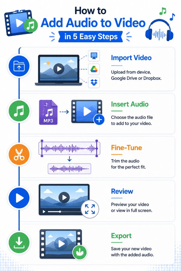 How to use the Add Audio to Video tool