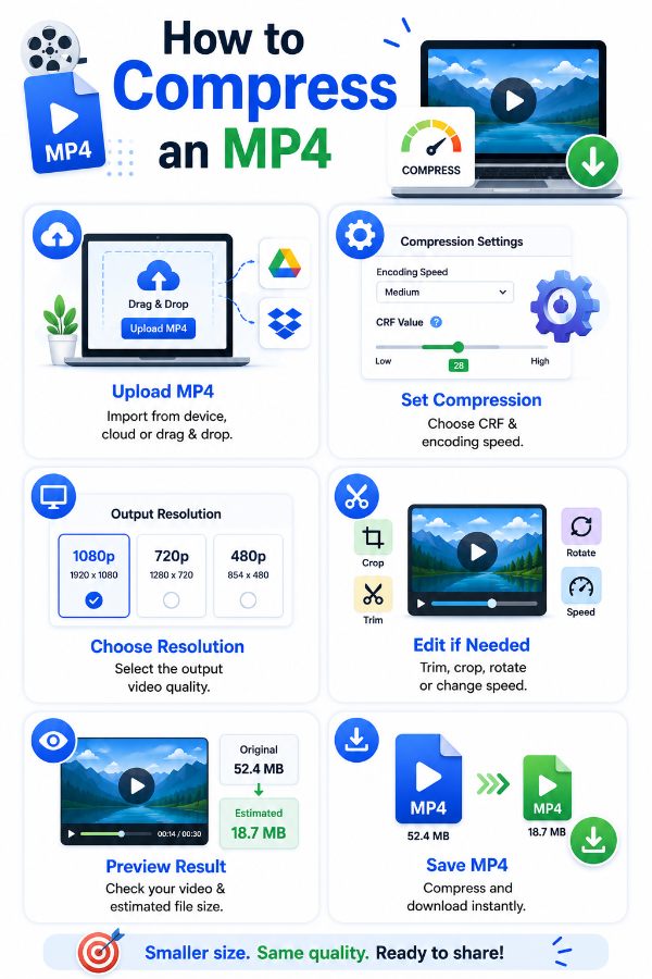 Steps to Compress an MP4