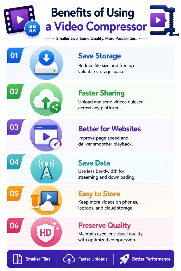 Benefits of using video compressor