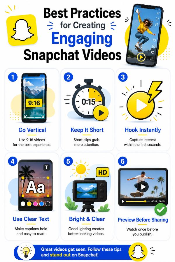 Create engaging Snapchat Videos