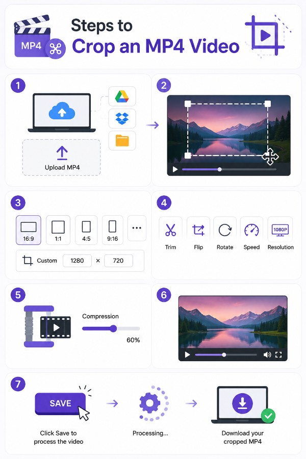 Steps to crop an MP4 video