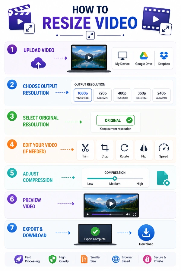How to resize a video