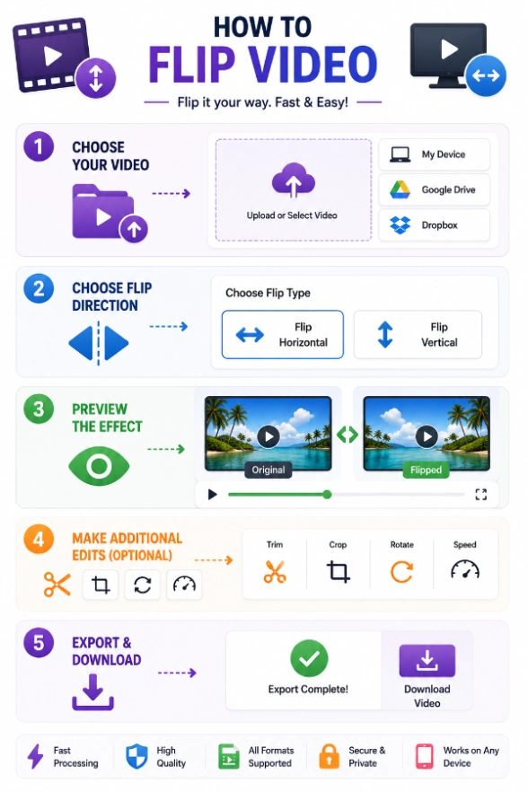How to flip a video