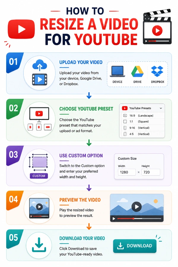 How to resize a video for YouTube